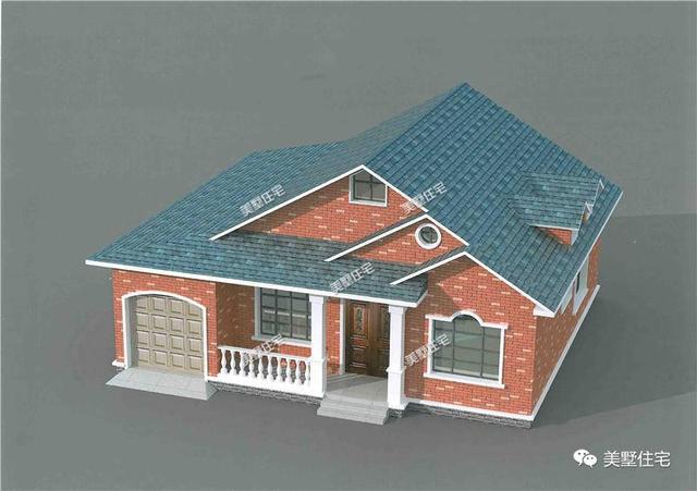 4款一層鄉村小別墅設計圖，美觀實用造價低，真的漂亮又精致