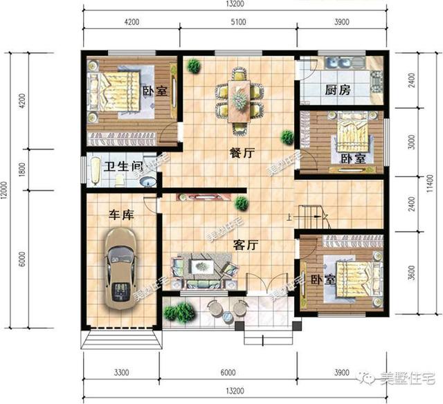 4款一層鄉村小別墅設計圖，美觀實用造價低，真的漂亮又精致