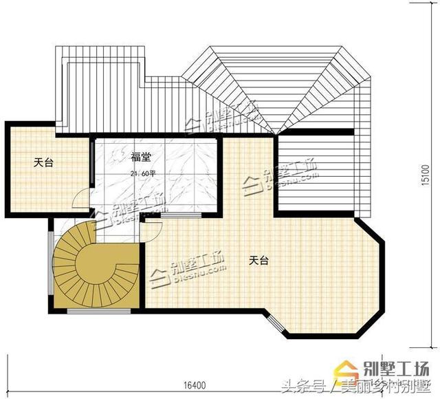 農(nóng)村四層別墅設(shè)計(jì)圖，框架結(jié)構(gòu)帶旋轉(zhuǎn)樓梯，造價(jià)60萬(wàn)左右