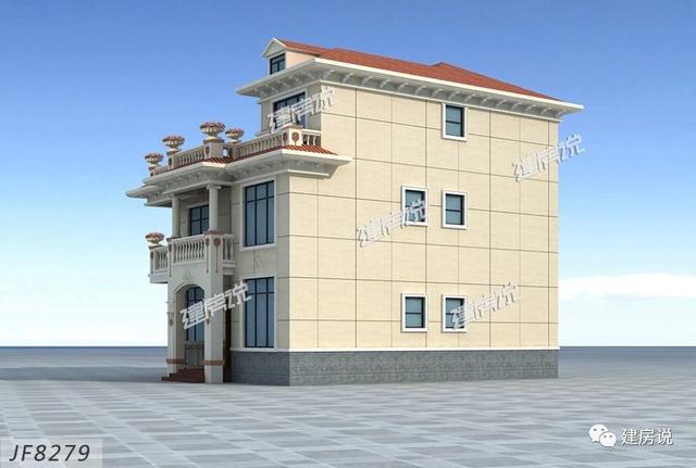 125㎡的歐式別墅設計圖，造型精美、布局合理，絕對會是農村建房一個不可多得的好選擇