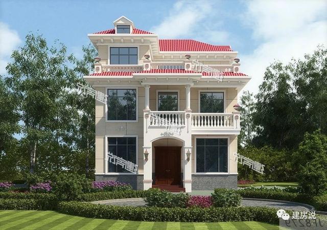 125㎡的歐式別墅設計圖，造型精美、布局合理，絕對會是農村建房一個不可多得的好選擇