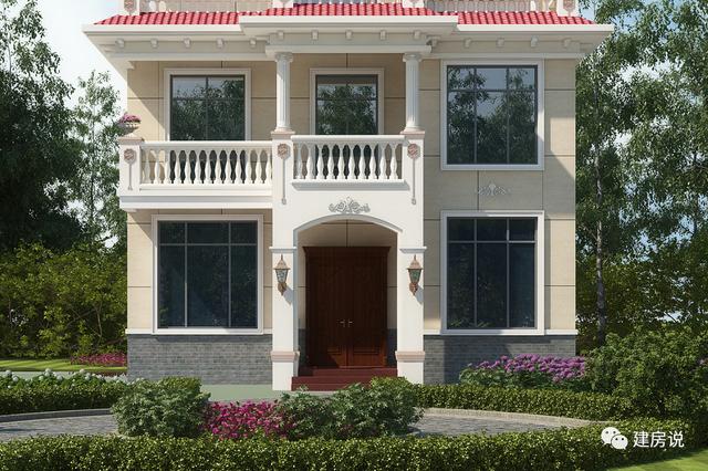 125㎡的歐式別墅設計圖，造型精美、布局合理，絕對會是農村建房一個不可多得的好選擇