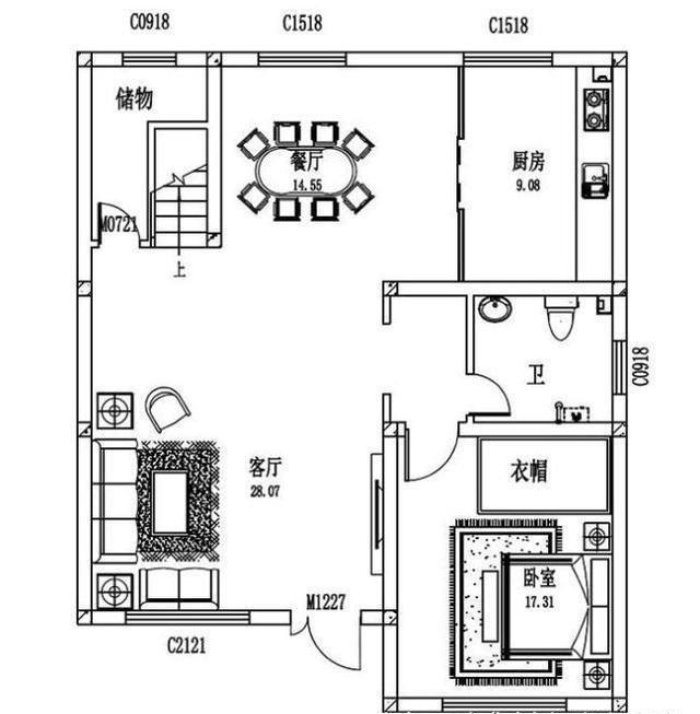 2款25萬二層簡歐農(nóng)村小別墅設(shè)計圖，外形設(shè)計雅觀，室內(nèi)布局流暢