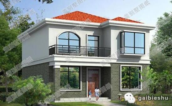 2款25萬二層簡歐農(nóng)村小別墅設(shè)計圖，外形設(shè)計雅觀，室內(nèi)布局流暢