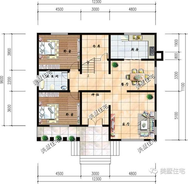 3款兩層很適合在農村建的小別墅設計圖，簡單經濟實用又美觀，你看了一定會喜歡的