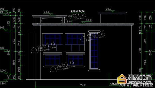 13.9X12.9m現代二層別墅設計圖，地下室車庫，在農村建也是一個不錯的選擇