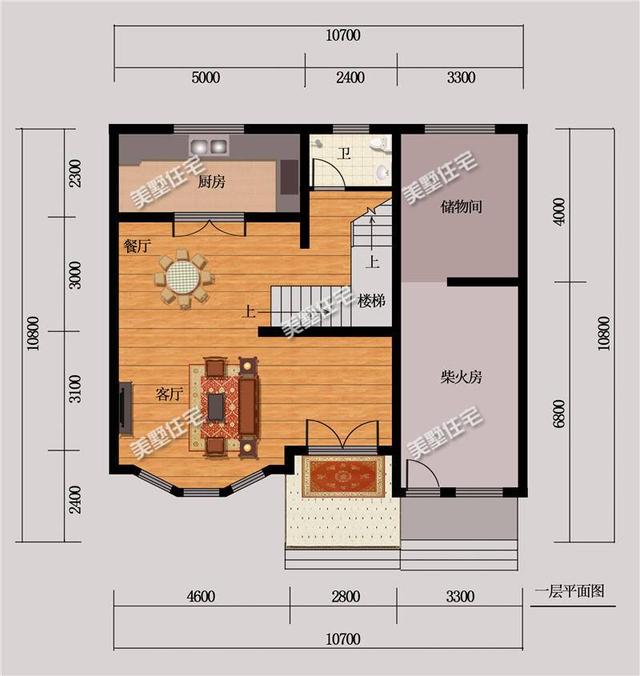 這款108平別墅設(shè)計圖，造價低，建起來不輸大房子，宅基地小的看過來