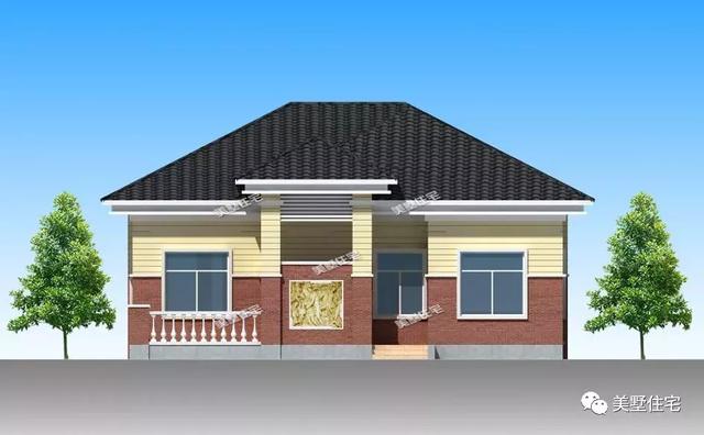 帶庭院一層鄉村美墅設計圖，造價10多萬，建成不輸百萬效果