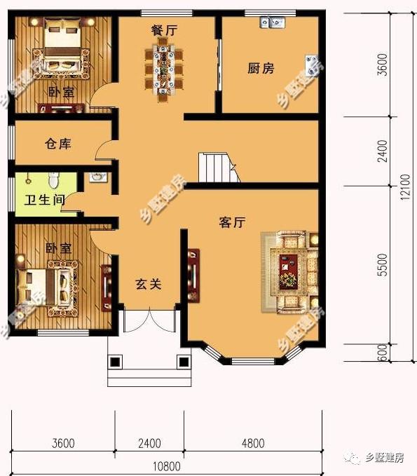 這3款簡約農村小別墅設計圖，每款不到20萬，人人可建的小別墅