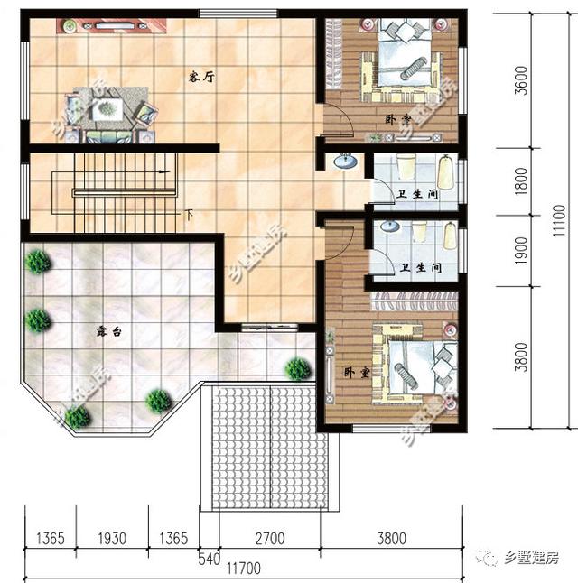 村長家的三層別墅設計圖，歐美風引領農村潮流，引眾人圍觀！