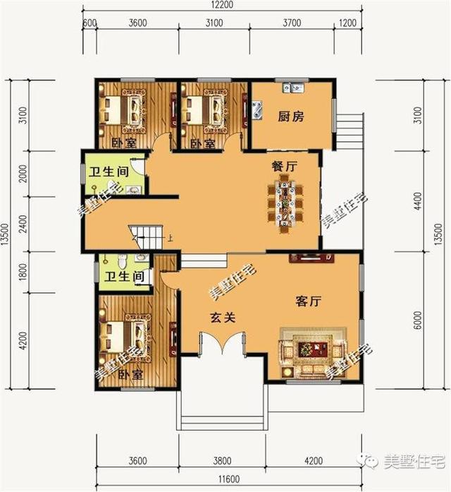 2款三層別墅設計圖，簡潔利落美觀實用，建完全村人都羨慕，你喜歡哪一款呢？