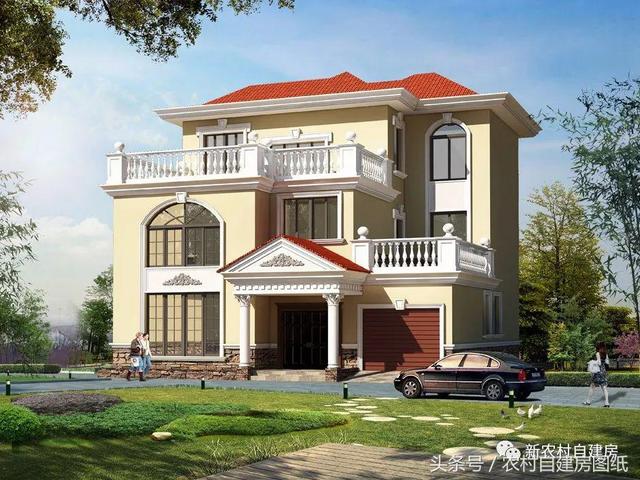 強烈推薦4款開間12米的別墅設計圖，每一款都有特別之處