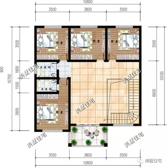 這棟10二層小別墅設(shè)計圖，不僅造價低外觀也十分漂亮