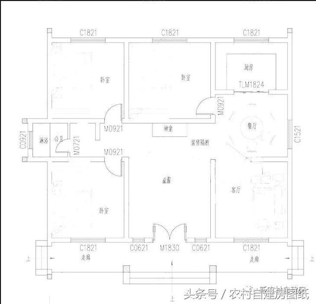 3款一層農村別墅設計圖，性價比高，居住肯定很舒服