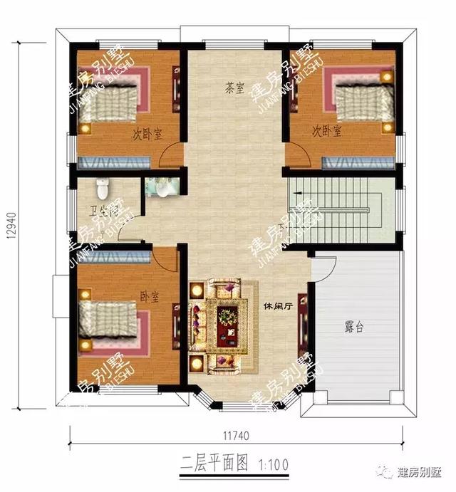 分享一棟主體30萬的別墅設計效果圖，建好后的房子效果比原圖還好