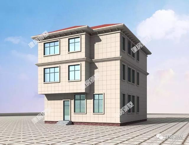 10×12米農村別墅設計圖，旋轉樓梯、豪華主臥，一看就氣派