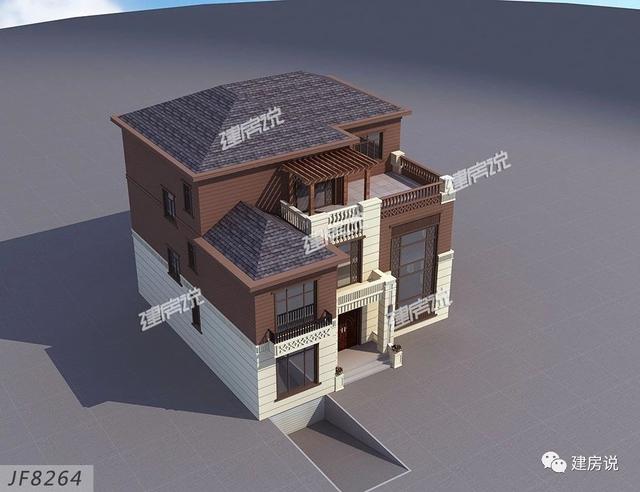 3款新中式別墅設(shè)計圖，配色經(jīng)典，氣派和文雅，室內(nèi)設(shè)計非常走心，接地氣