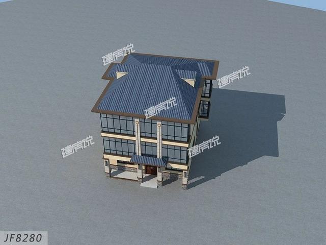 3款新中式別墅設(shè)計圖，配色經(jīng)典，氣派和文雅，室內(nèi)設(shè)計非常走心，接地氣