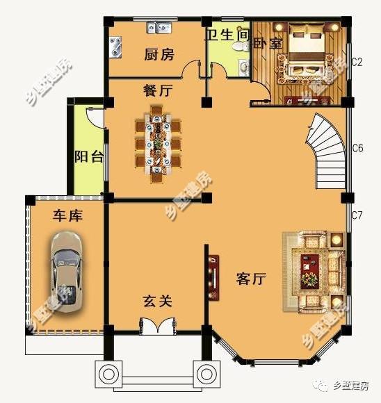 推薦三套磚混結(jié)構(gòu)農(nóng)村自建別墅設(shè)計圖紙，喜歡可以收藏一下