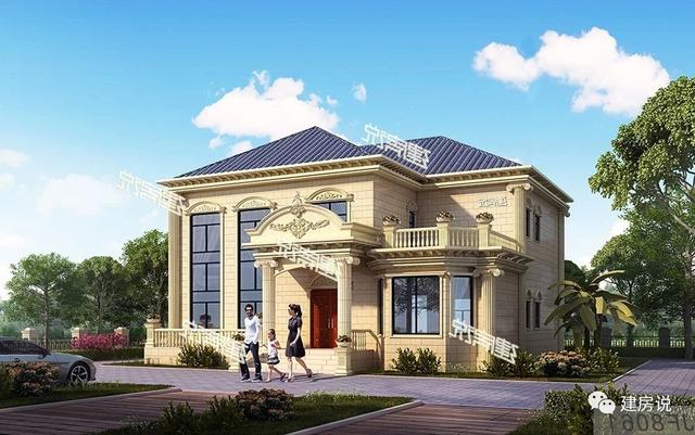 3套氣派的別墅設計圖，典型歐式風格，顏值超高，值得一建