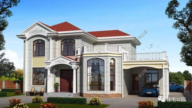 農村蓋二層別墅，按照自己的心意設計出來的圖紙總是喜歡的