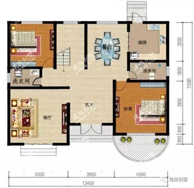 別墅設計圖神戶型，外觀美，造價低至20幾萬，村里現在都這么建