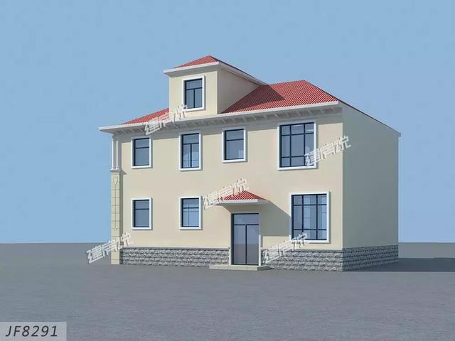 這款簡(jiǎn)歐別墅設(shè)計(jì)圖不簡(jiǎn)單，雙儲(chǔ)物室+雙客廳，簡(jiǎn)約的線條，清新明快的顏色，怎么看都喜歡