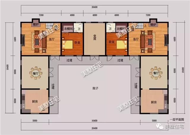3款帶堂屋的新中式別墅設(shè)計圖戶型，適合農(nóng)村生活的設(shè)計，實用性超強