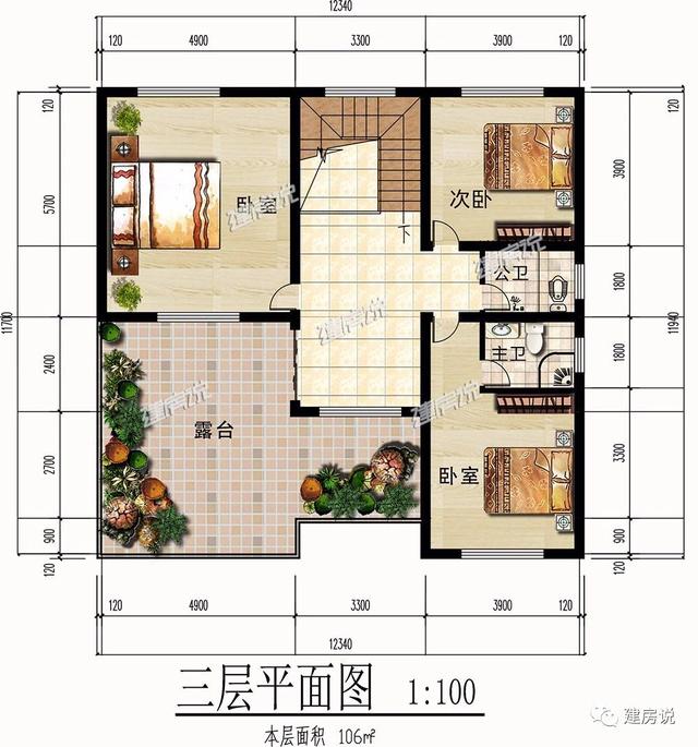 3棟農村歐式別墅設計圖，造型精美、布局合理，絕對是農村建房一個不可多得的好選擇
