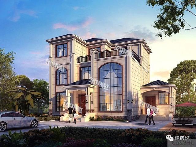 3棟農村歐式別墅設計圖，造型精美、布局合理，絕對是農村建房一個不可多得的好選擇