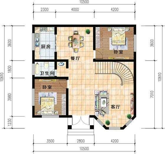五款精致到沒有朋友的別墅設計圖，超高顏值實惠造價，受農村人喜愛不是沒原因的