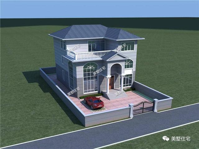 12X16米三層別墅設計圖，6室2廳，有院子才叫真氣派