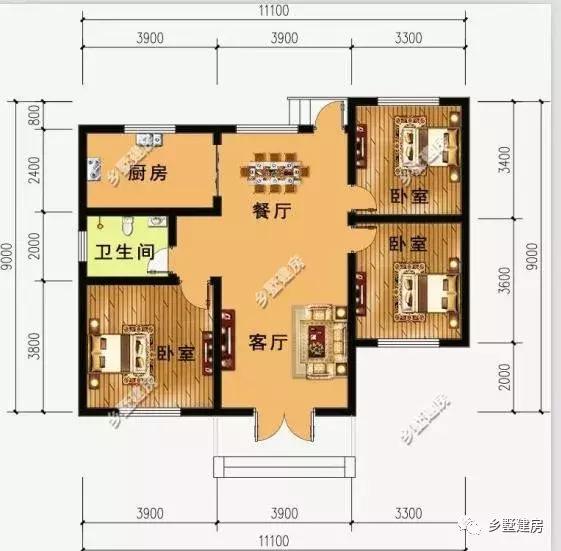 12x9的別墅設(shè)計(jì)圖，帶有車庫(kù)和露臺(tái)，造價(jià)多少？附帶圖紙！