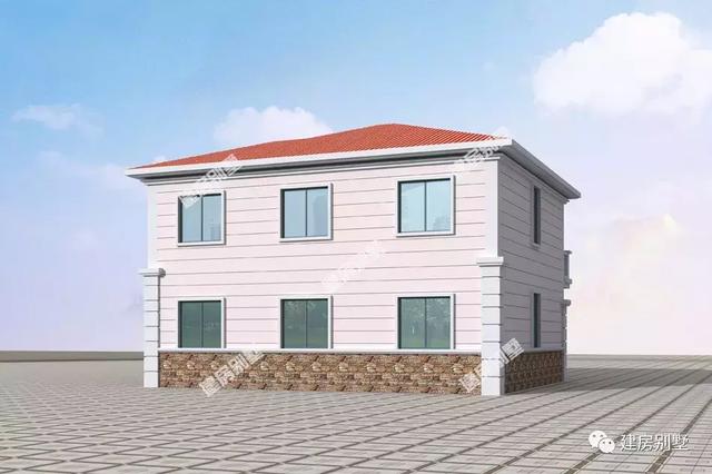 14.9×13.7二層農村自建房，配車庫有豪華主臥，太想建一棟