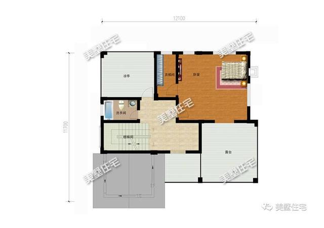 12X12四層別墅設計圖，主體造價50萬，聽說這才是有錢人才能建的起別墅