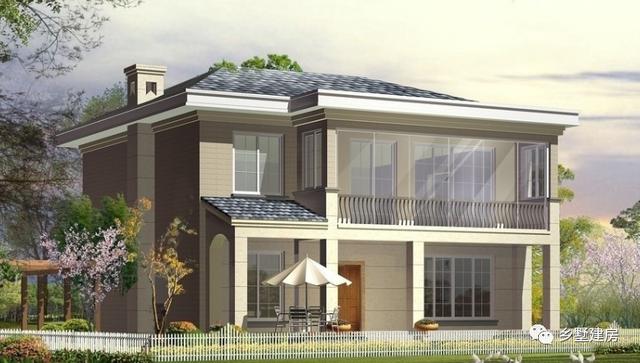 用20萬就能建造二層別墅設(shè)計圖，掀起農(nóng)村建房熱潮，這么美的別墅，你還不心動嗎？