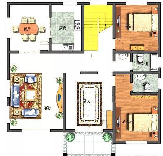 13×12米復式三層新農村自建房，造價40萬