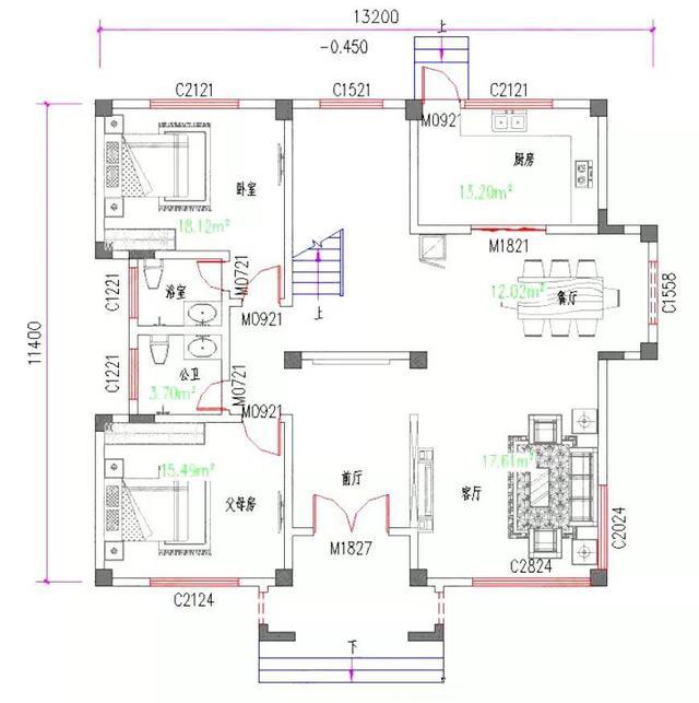 13×11米現代建筑風格三層農村自建房，3廳5臥多露臺，造價30萬