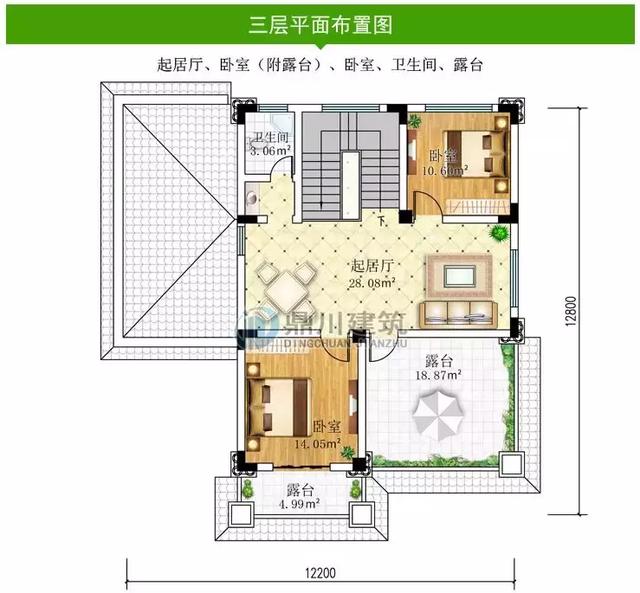4套帶旋轉樓梯三層農村別墅設計圖，復式設計很大氣，旋轉樓梯最驚艷！