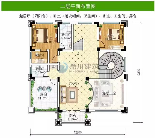4套帶旋轉樓梯三層農村別墅設計圖，復式設計很大氣，旋轉樓梯最驚艷！