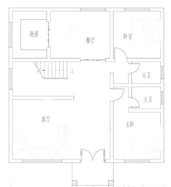 11米×11米三層歐式別墅設計圖，外觀簡潔大氣，帶挑空客廳，主體造價35萬
