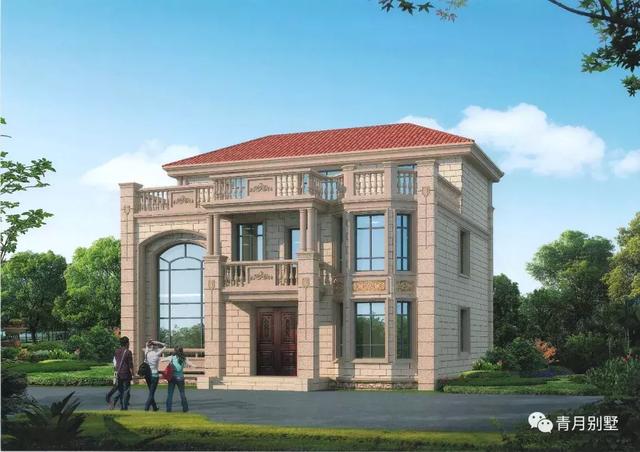 三層歐式農村小別墅，豪華大氣，帶旋轉樓梯，干掛石材，造價57萬