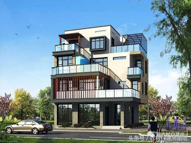 四棟85平米的現代風格小別墅，小戶型也能建成大別墅，不信你來看一看？