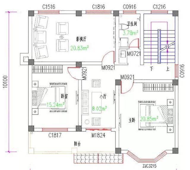 兩棟二層小別墅設計圖，外觀簡約時尚大氣，造價25萬左右