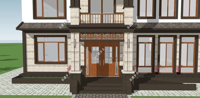 河北省任丘市王先生二層別墅設(shè)計圖，綜合歐式+中式的別墅特點，呈現(xiàn)出自然的柔美