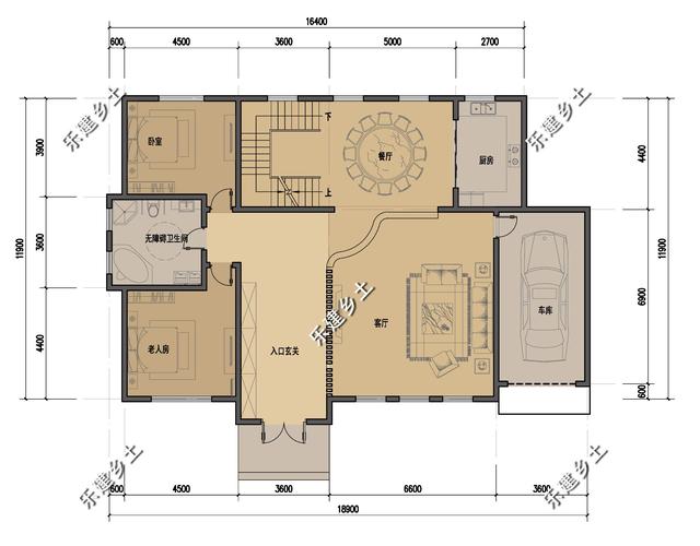河北省任丘市王先生二層別墅設(shè)計圖，綜合歐式+中式的別墅特點，呈現(xiàn)出自然的柔美