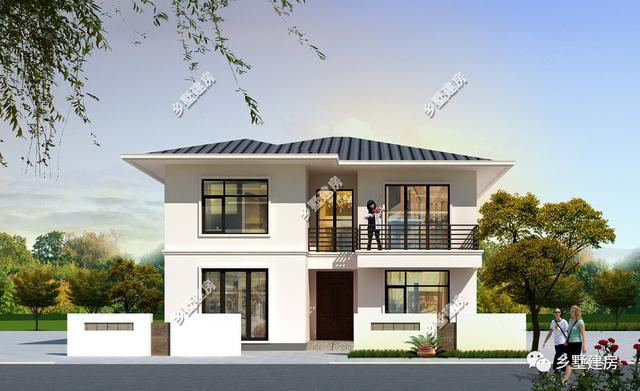 2棟二層農(nóng)村自建房，造價便宜，外型美觀大方，堪比城市豪宅，不信你來瞧一瞧？