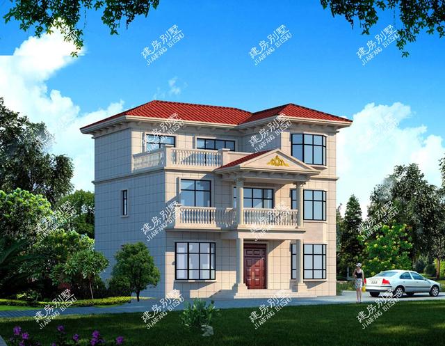 精致的三層歐式別墅設計圖，建造起來就是一道美麗的風景線