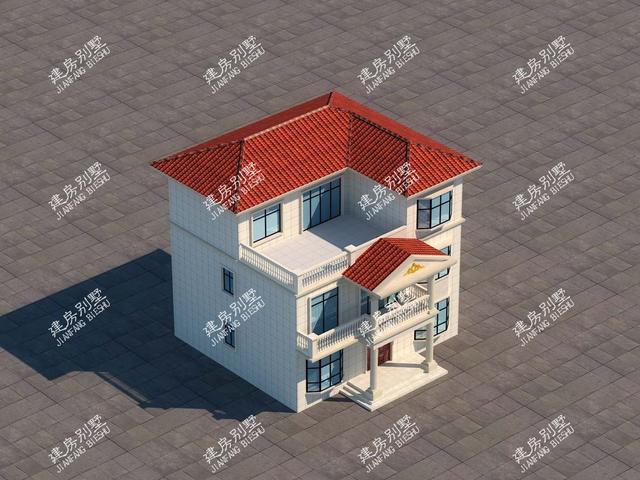 精致的三層歐式別墅設計圖，建造起來就是一道美麗的風景線