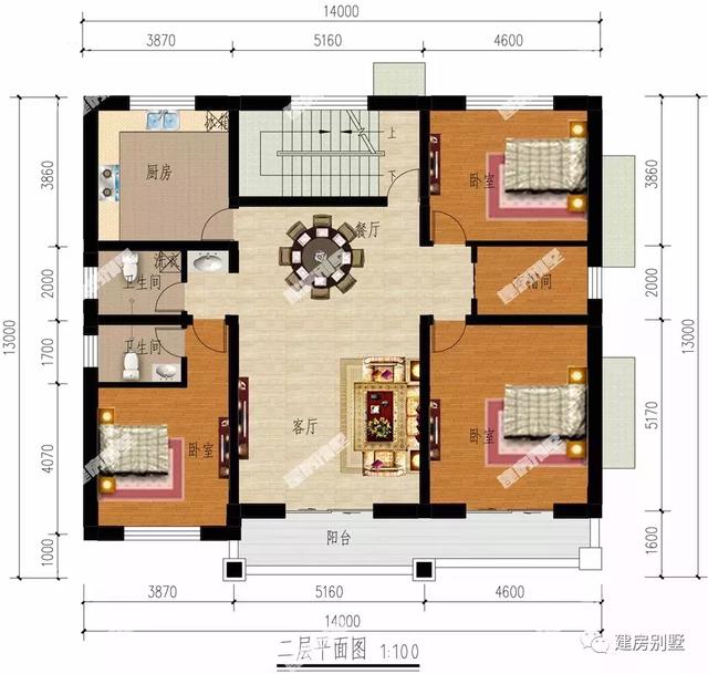 三款適合北方人建筑的別墅設計圖，第一棟有商鋪，經商住家兩不誤。